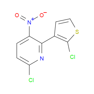6-chloro-2-(2-chlorothiophen-3-yl)-3-nitropyridine