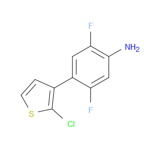 4-(2-Chloro-3-thienyl)-2,5-difluorobenzenamine