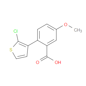 2-(2-Chloro-3-thienyl)-5-methoxybenzoic acid