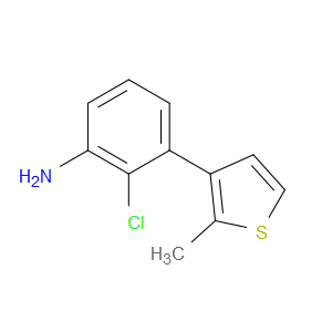 2-Chloro-3-(2-methyl-3-thienyl)benzenamine