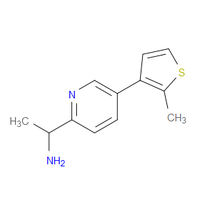 α-Methyl-5-(2-methyl-3-thienyl)-2-pyridinemethanamine