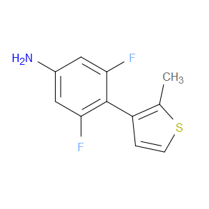 3,5-Difluoro-4-(2-methyl-3-thienyl)benzenamine