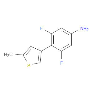 3,5-Difluoro-4-(5-methyl-3-thienyl)benzenamine