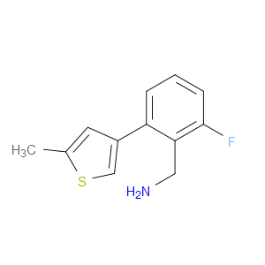 2-Fluoro-6-(5-methyl-3-thienyl)benzenemethanamine