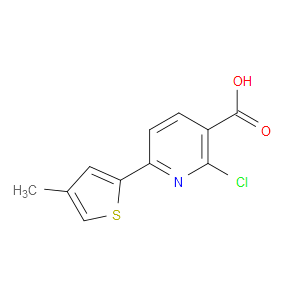 2-Chloro-6-(4-methyl-2-thienyl)-3-pyridinecarboxylic acid