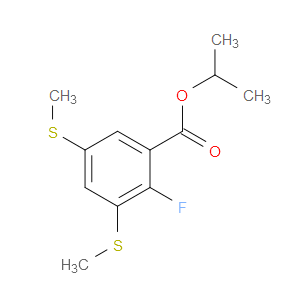 isopropyl 2-fluoro-3,5-bis(methylthio)benzoate