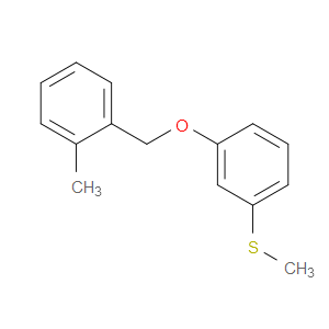 methyl(3-((2-methylbenzyl)oxy)phenyl)sulfane