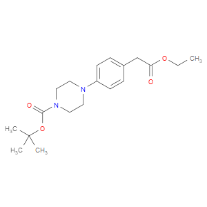 tert-butyl 4-(4-(2-ethoxy-2-oxoethyl)phenyl)piperazine-1-carboxylate