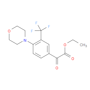 ethyl 2-(4-morpholino-3-(trifluoromethyl)phenyl)-2-oxoacetate