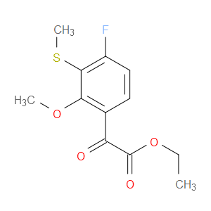 ethyl 2-(4-fluoro-2-methoxy-3-(methylthio)phenyl)-2-oxoacetate
