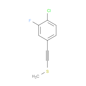 ((4-chloro-3-fluorophenyl)ethynyl)(methyl)sulfane