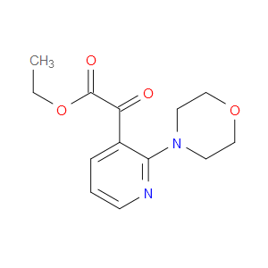 ethyl 2-(2-morpholinopyridin-3-yl)-2-oxoacetate