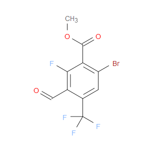 methyl 6-bromo-2-fluoro-3-formyl-4-(trifluoromethyl)benzoate