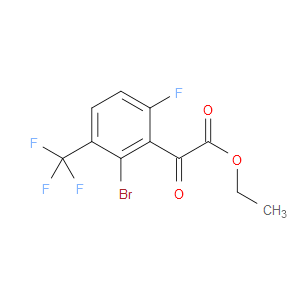 ethyl 2-(2-bromo-6-fluoro-3-(trifluoromethyl)phenyl)-2-oxoacetate