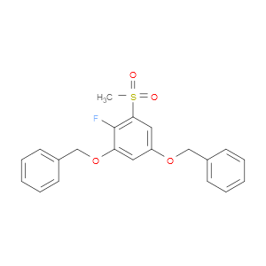 (((4-fluoro-5-(methylsulfonyl)-1,3-phenylene)bis(oxy))bis(methylene))dibenzene