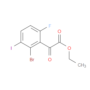 ethyl 2-(2-bromo-6-fluoro-3-iodophenyl)-2-oxoacetate