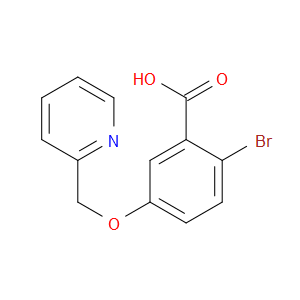 Benzoic acid, 2-bromo-5-(2-pyridinylmethoxy)-
