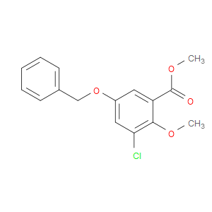 Methyl 3-chloro-2-methoxy-5-(phenylmethoxy)benzoate