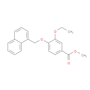 Methyl 3-ethoxy-4-(1-naphthalenylmethoxy)benzoate