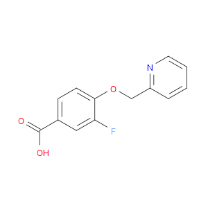 Benzoic acid, 3-fluoro-4-(2-pyridinylmethoxy)-