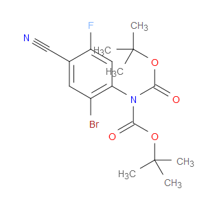 tert-butyl (2-bromo-4-cyano-5-fluorophenyl)(tert-butoxycarbonyl)carbamate
