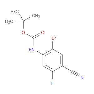 tert-butyl (2-bromo-4-cyano-5-fluorophenyl)carbamate