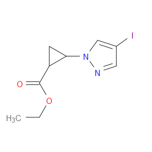ethyl 2-(4-iodo-1H-pyrazol-1-yl)cyclopropanecarboxylate