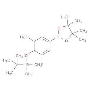 tert-butyl(2-fluoro-6-methyl-4-(4,4,5,5-tetramethyl-1,3,2-dioxaborolan-2-yl)phenoxy)dimethylsilane