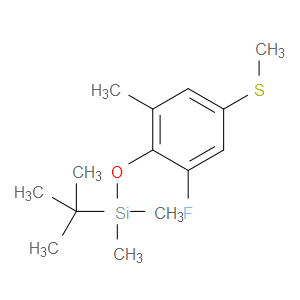 tert-butyl(2-fluoro-6-methyl-4-(methylthio)phenoxy)dimethylsilane