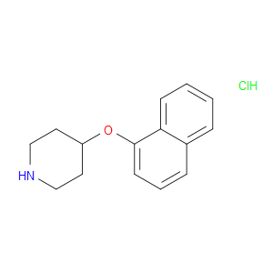 Piperidine, 4-(1-naphthalenyloxy)-, hydrochloride (1:1)