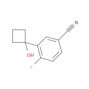 4-Fluoro-3-(1-hydroxycyclobutyl)benzonitrile