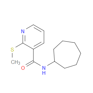 N-Cycloheptyl-2-(methylthio)-3-pyridinecarboxamide