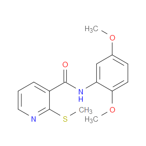 N-(2,5-Dimethoxyphenyl)-2-(methylthio)-3-pyridinecarboxamide