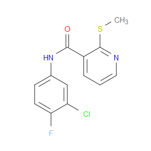 N-(3-Chloro-4-fluorophenyl)-2-(methylthio)-3-pyridinecarboxamide