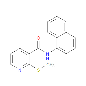 2-(Methylthio)-N-1-naphthalenyl-3-pyridinecarboxamide