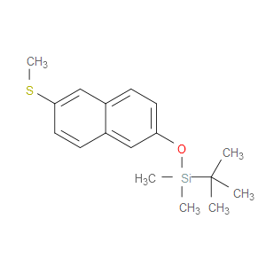 tert-butyldimethyl((6-(methylthio)naphthalen-2-yl)oxy)silane