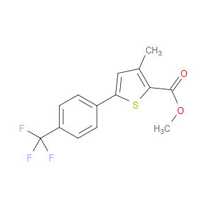 methyl 3-methyl-5-(4-(trifluoromethyl)phenyl)thiophene-2-carboxylate