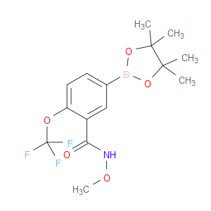 N-methoxy-5-(4,4,5,5-tetramethyl-1,3,2-dioxaborolan-2-yl)-2-(trifluoromethoxy)benzamide