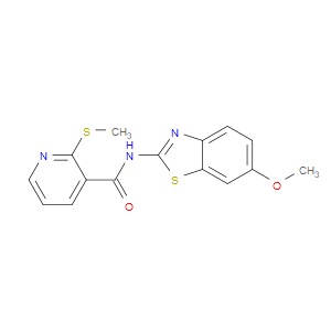 N-(6-Methoxy-2-benzothiazolyl)-2-(methylthio)-3-pyridinecarboxamide