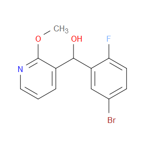 α-(5-Bromo-2-fluorophenyl)-2-methoxy-3-pyridinemethanol