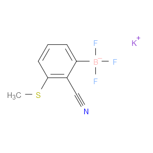 potassium (2-cyano-3-(methylthio)phenyl)trifluoroborate