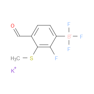 potassium trifluoro(2-fluoro-4-formyl-3-(methylthio)phenyl)borate