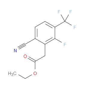 Ethyl 6-cyano-2-fluoro-3-(trifluoromethyl)benzeneacetate
