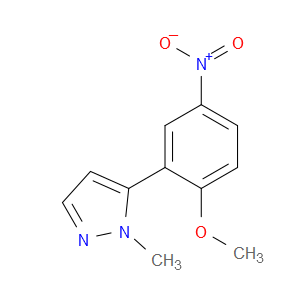 5-(2-methoxy-5-nitrophenyl)-1-methyl-1H-pyrazole