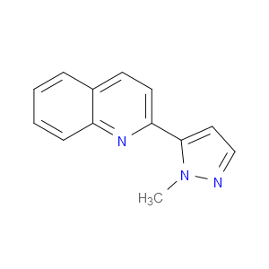 Quinoline, 2-(1-methyl-1H-pyrazol-5-yl)-