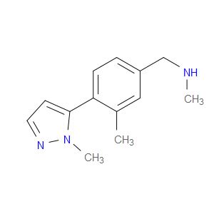 N,3-Dimethyl-4-(1-methyl-1H-pyrazol-5-yl)benzenemethanamine