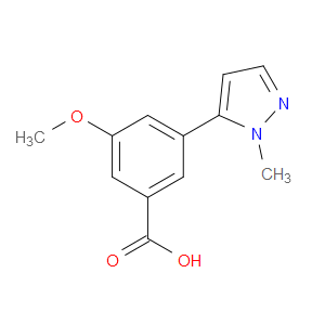 Benzoic acid, 3-methoxy-5-(1-methyl-1H-pyrazol-5-yl)-