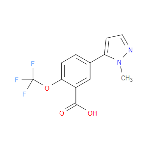 Benzoic acid, 5-(1-methyl-1H-pyrazol-5-yl)-2-(trifluoromethoxy)-