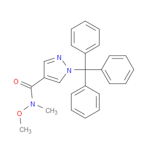 N-Methoxy-N-methyl-1-(triphenylmethyl)-1H-pyrazole-4-carboxamide