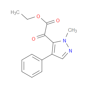ethyl 2-(1-methyl-4-phenyl-1H-pyrazol-5-yl)-2-oxoacetate